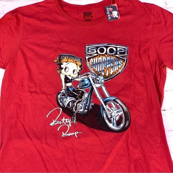 BETTY BOOP Choppers Biker Betty Big Bike Women's size Large - Picture 2 of 6